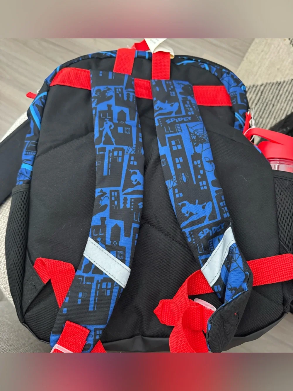 Marvel Spider-man 5 Piece School Backpack Set Lunch Box Pencil Case LIGHTS Up